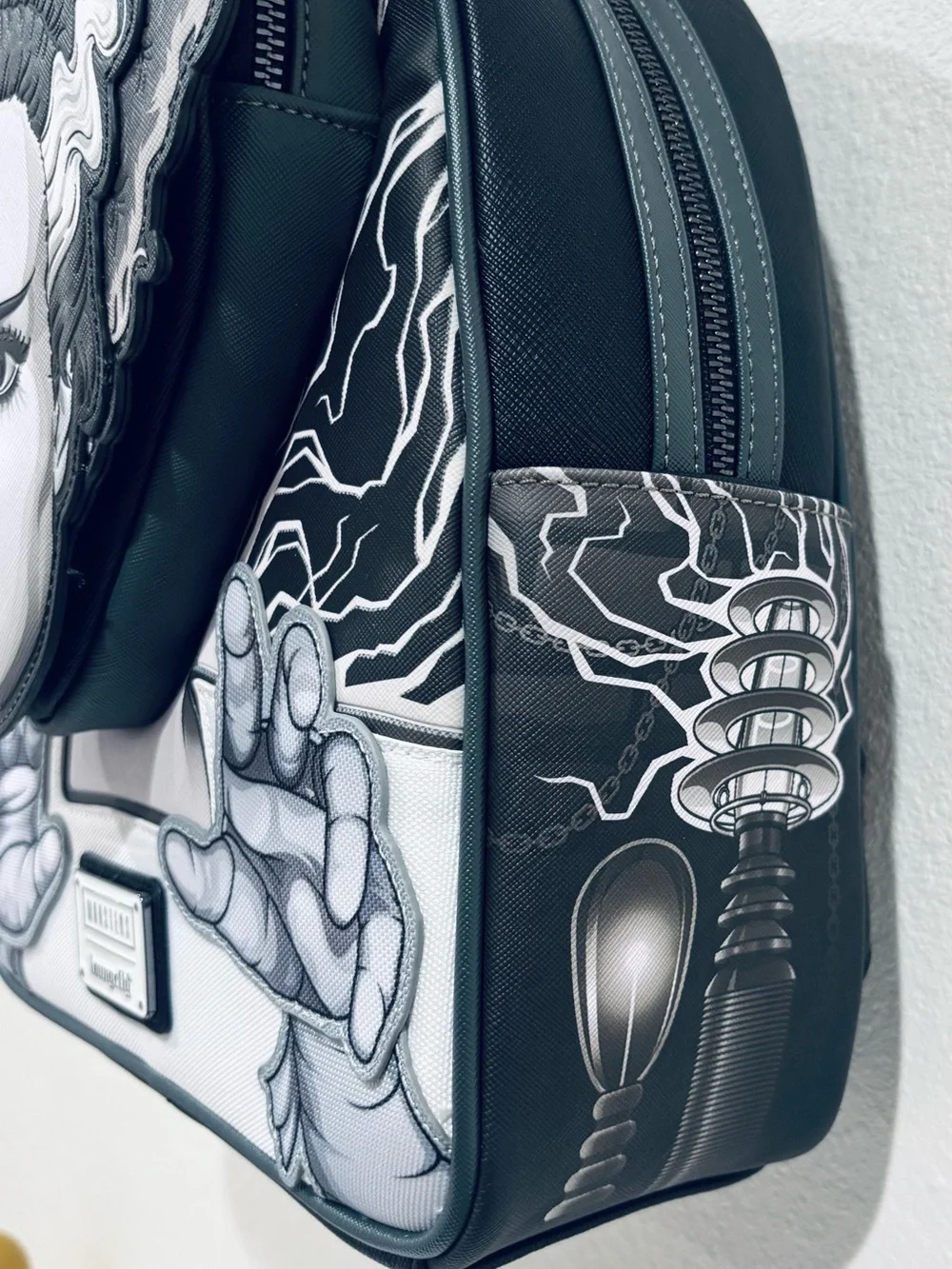 Loungefly Black & White Bride of Frankenstein Backpack